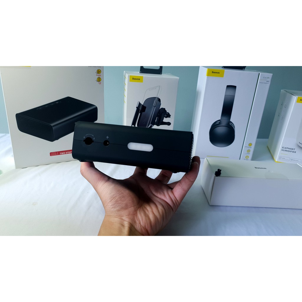 Bơm lốp ô tô thông minh Baseus Smart tự đông ngắt khi bơm đầy 2020