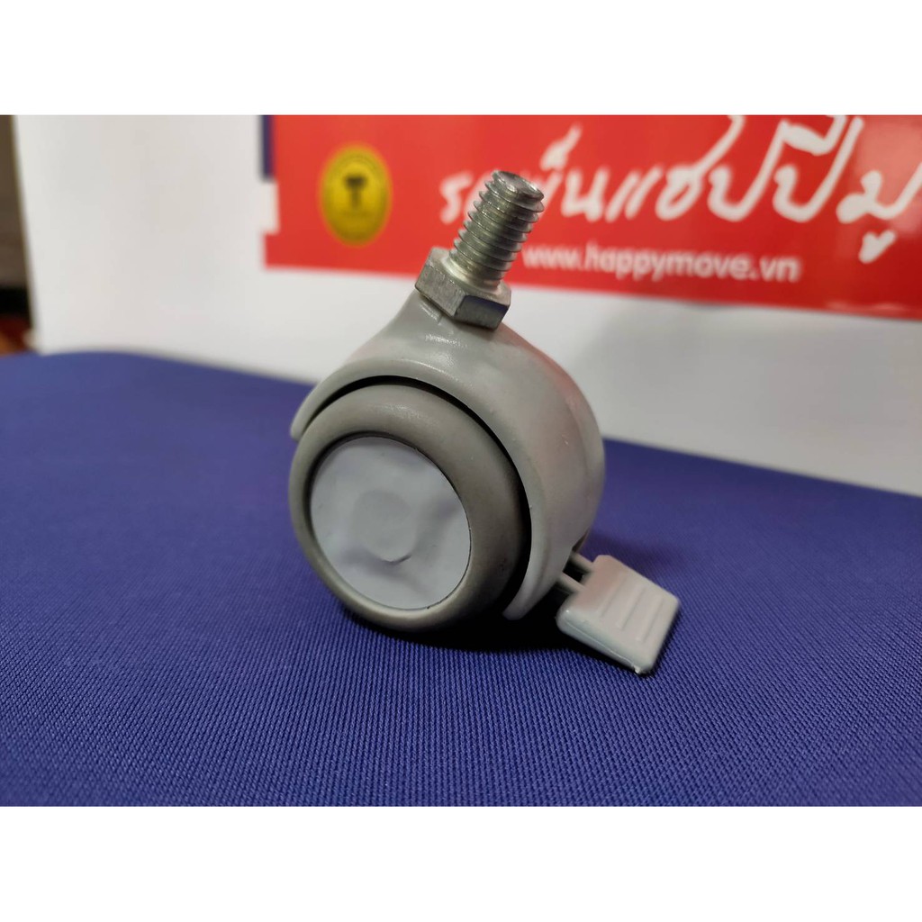 Bộ 4 bánh xe nội thất cao cấp - Cọc Vít Xoay Có Khóa Happy Move Thái Lan (màu xám) | BigBuy360 - bigbuy360.vn