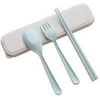 Bộ thìa , dĩa, đũa 3 chi tiết bằng lúa mạch 1601