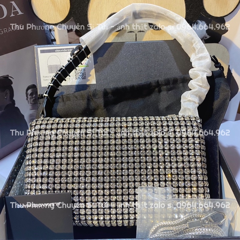 [FULLBOX] Túi đá A Lếch siêu sang chảnh hàng QC loại 1 size 18 có hộp, dây tháo rời (ảnh thật shop chụp - kèm video)