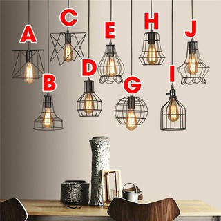 Đèn Thả: Mẫu đèn thả rọ sắt trang trí nhiều kiểu dáng
