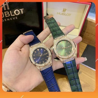 [Free Ship]  Đồng hồ nam Hublot - Clasicc và diamonds đính đá - 42mm bảo hành 12 tháng tặng vòng tay