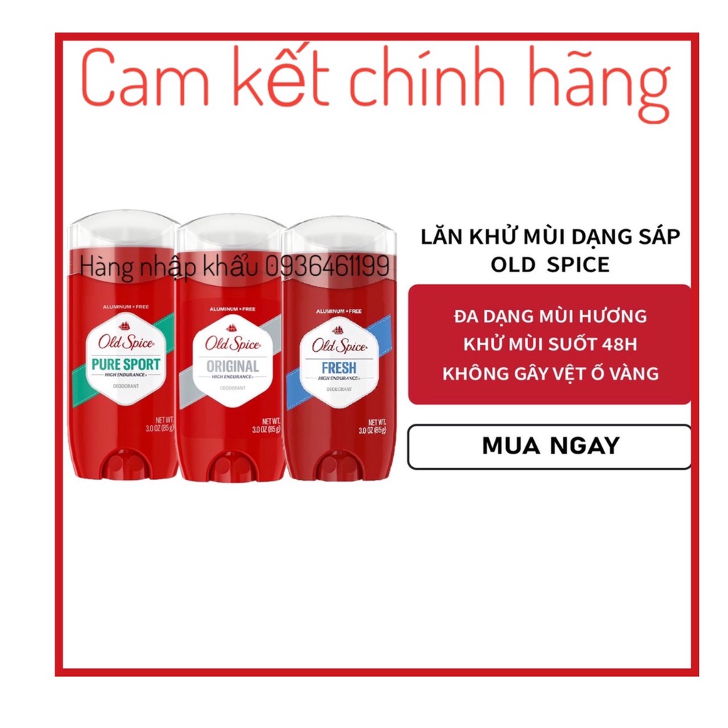 lăn nách khử mùi dạng sáp Old spire 85g. Hàng nhập khẩu Mỹ