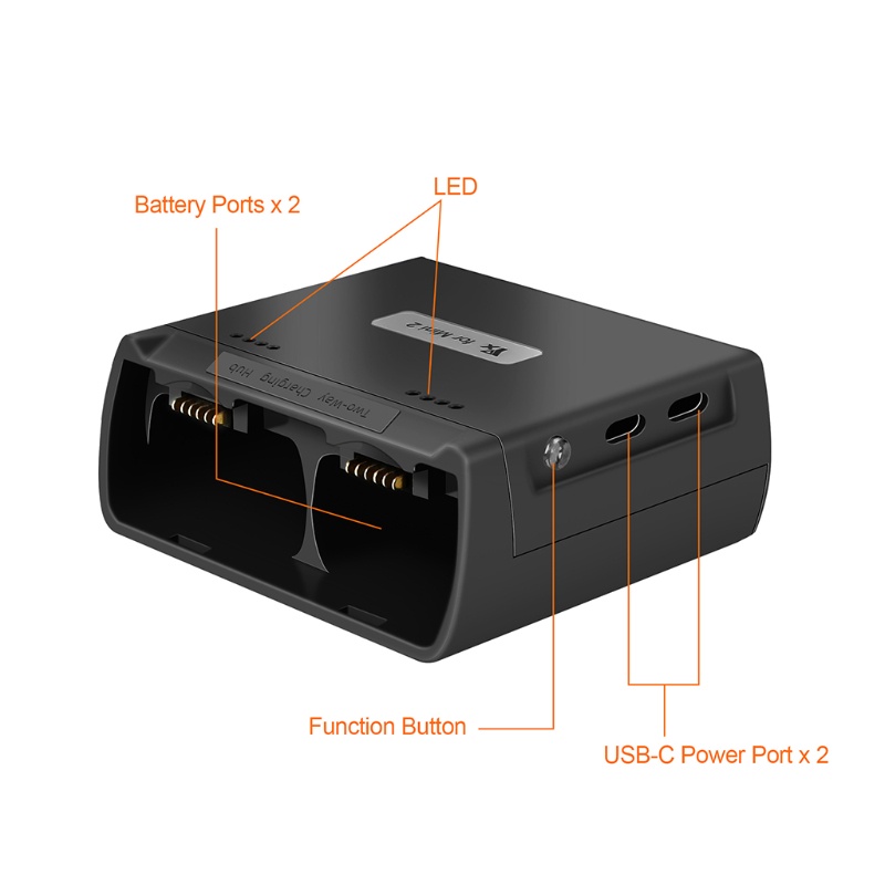 Bộ sạc pin nhanh hai chiều cho drone điều khiển từ xa Mavic Mini 2/Mini SE
