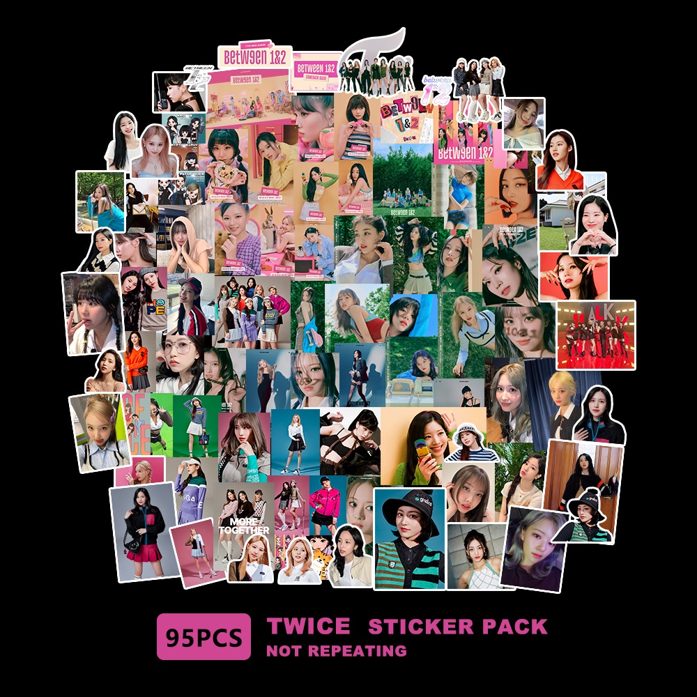 Twice Album Between 1&2 SEVENTEEN AESPA Blackpink ENHYPEN TXT TWICE GOT7 ITZY ATEEZ kep1er ATEEZ Mamamoo Aespa IVE Straykids NCT127 EX G-IDLE Sticker