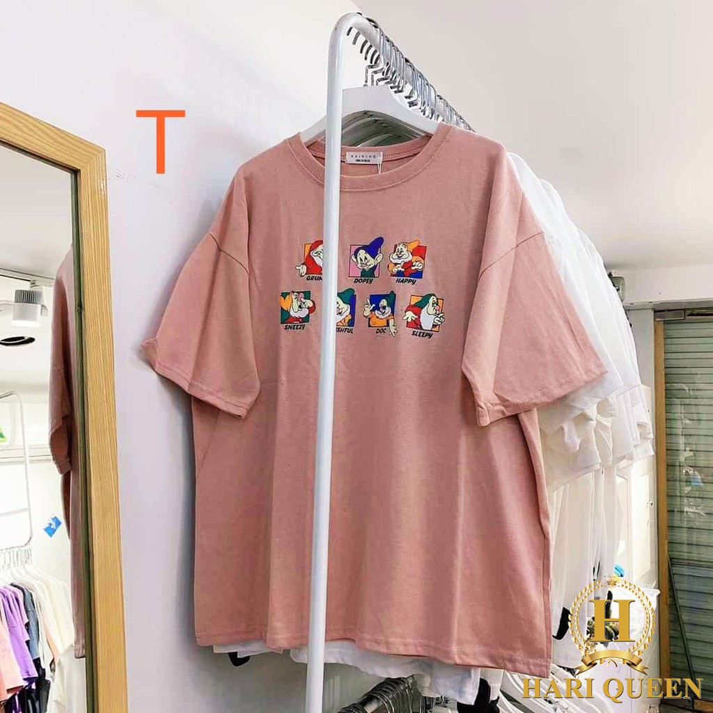 [FREE SHIP ĐƠN TỪ 50K] Áo phông 7 chú lùn ô vuông DTR0520 1