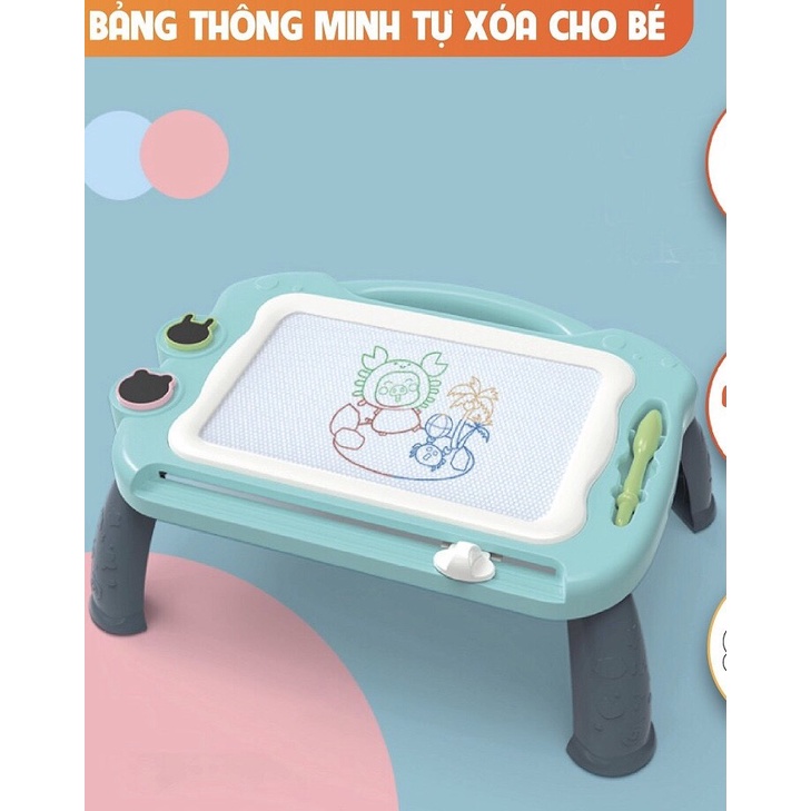 Bảng vẽ tự xóa cho bé thông minh có chân bàn FULLBOX