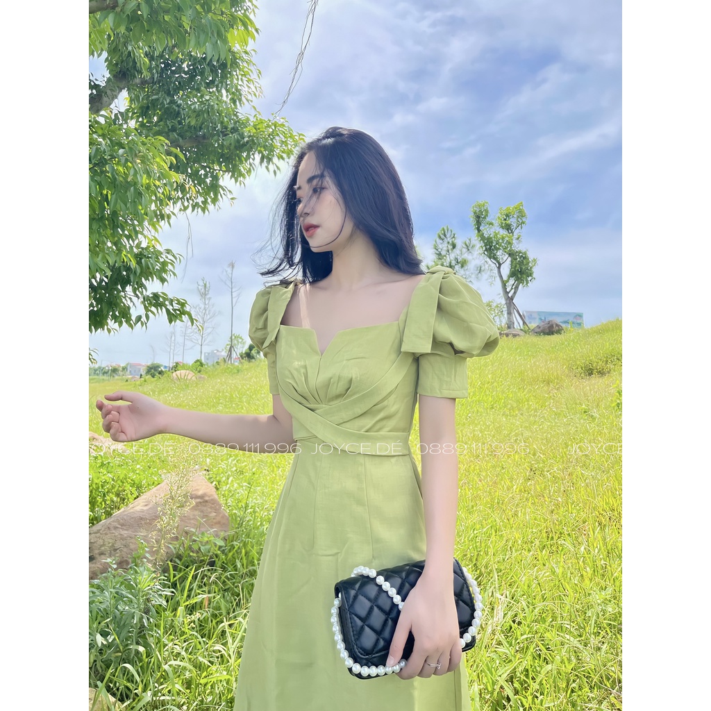 VÁY CỔ VUÔNG TAY BỒNG DÁNG XOÈ | BigBuy360 - bigbuy360.vn