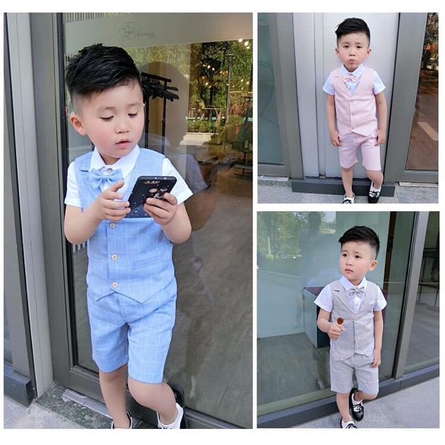 Sét 4 chi tiết bé trai sang chảnh