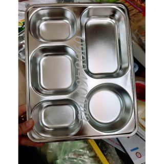 Combo khay phần inox