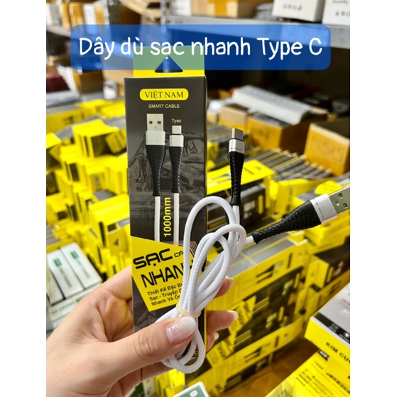 Dây dù sạc nhanh Type C