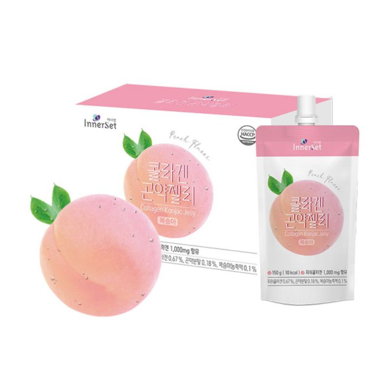 Thạch Uống Chiết Xuất Từ Trái Cây Innerset Konjac Jelly 150ml vị đào