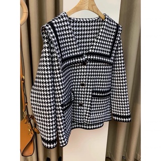 [Order] Áo khoác kẻ dạ len chất dày
