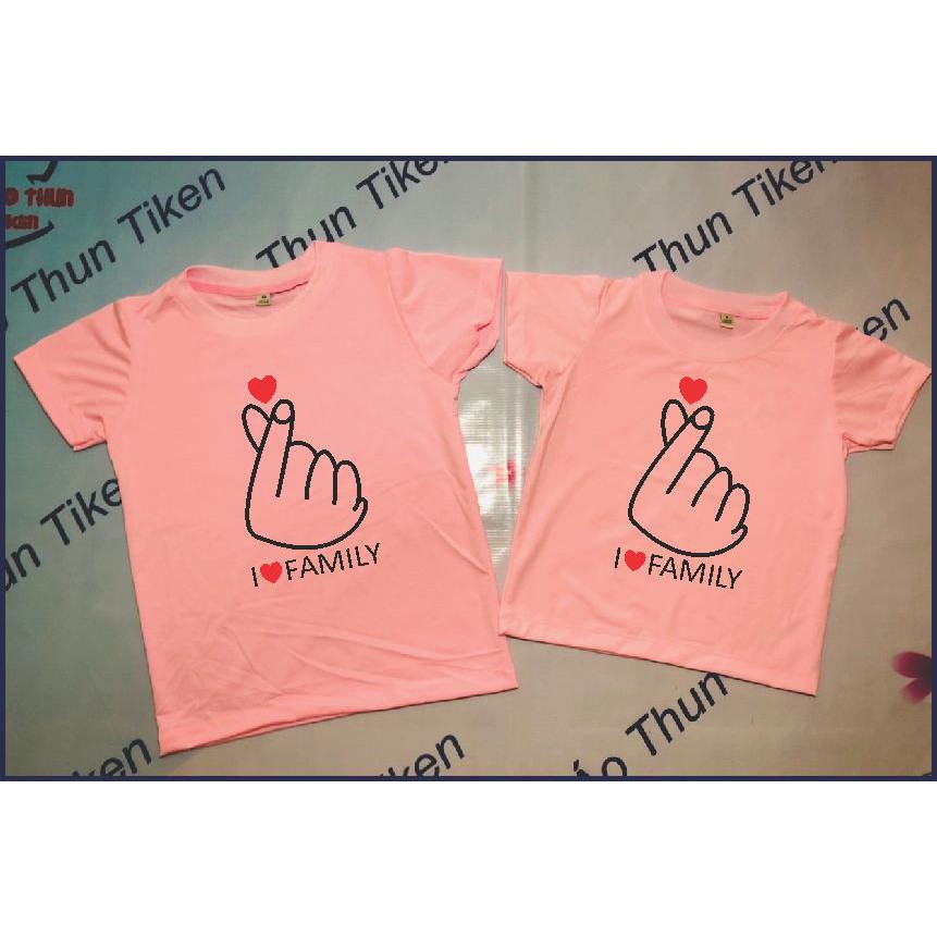 ÁO THUN GIA ĐÌNH IN THẢ TIM SIÊU HÓT SIÊU ĐẸP
