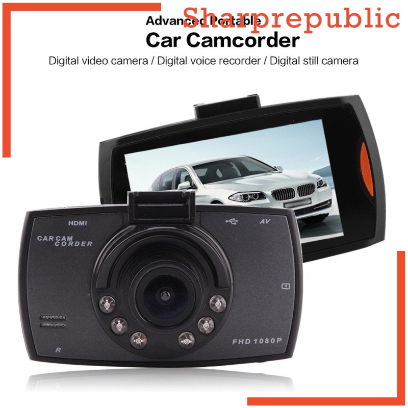 [SHARPREPUBLIC] HD Dash Cam Car DVR Camera Video Recorder Dash  IR 480p Motion Detection Sensor