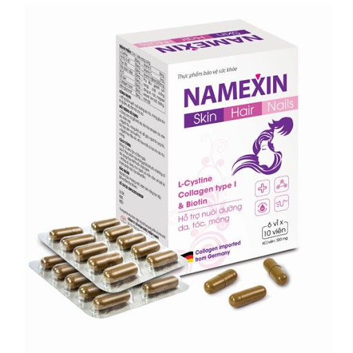 ✅ NAMEXIN - Viên Uống Mọc Tóc, Đẹp Da