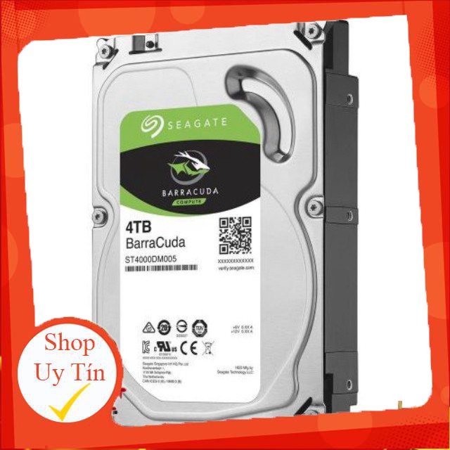 Ổ cứng Seagate Barracuda 4TB 64MB cache🔥BẢO HÀNH 24 THÁNG🔥 Sản phẩm mới 100% - Dung lượng 4000GB thỏa thích lưu trữ