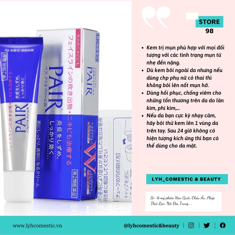 Kem mụn PAIR Nhật Bản chính hãng