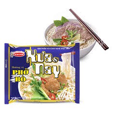1 thùng gồm 24 gói phở bò Xưa và Nay gói 70g