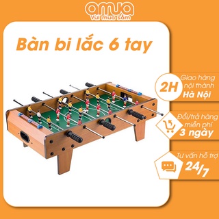Bàn bi lắc bóng đá mini 6 tay cầm bằng gỗ cho bé vui chơi giải trí BL1906