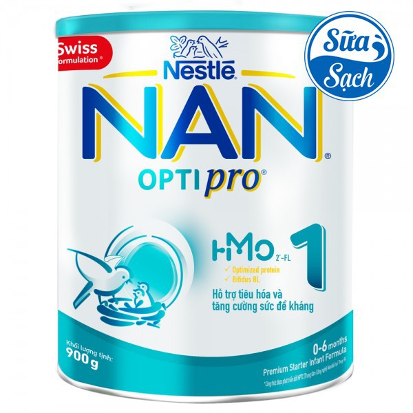 [GIÁ TỐT] Sữa bột Nan Optipro 1 900g (0- 6 tháng) mẫu mới date mới