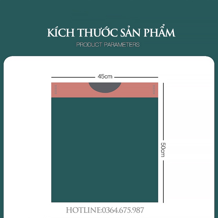 Combo 5 cuộn túi đựng rác tự phân huỷ có dây rút | Size 45x50 cm ,15 túi/cuộn - Tiện dụng sạch sẽ thông minh