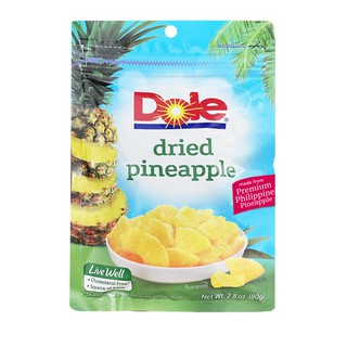 Dứa Sấy Dole gói 80g - Dried Pineapple Dole