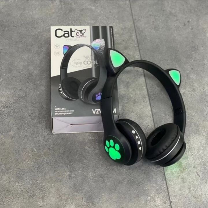 Tai Nghe Mèo 23M Bluetooth Chụp Tai ,Tai Mèo Dễ Thương Có Mic, Âm Bass Mạnh Mẽ Bảo Hành 1 Năm