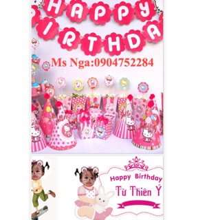 Combo trang trí sinh nhật đầu đủ