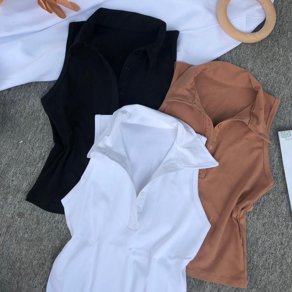 [Mã WASKT410K giảm 10K đơn 50K] Áo Ba Lỗ Cổ Trụ Dáng Dài Chấm Lưng Quần Chất Borip Dày Dặn_ Ảnh Thật Chụp Sàn | BigBuy360 - bigbuy360.vn