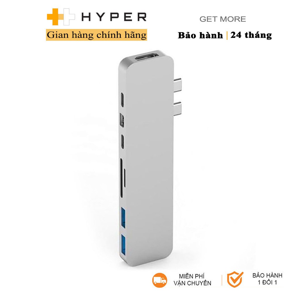 Cổng chuyển HyperDrive 8-in-2 Pro USB-C Hub - GN28D - Hàng Chính Hãng