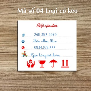 Phiếu ship có keo 100 tờ (MVD04)