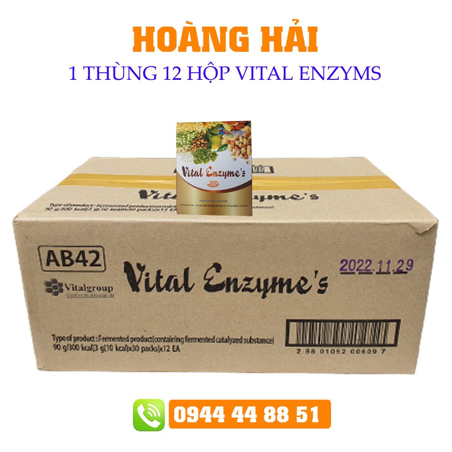 1 Thùng 12 Hộp Vital Enzymse