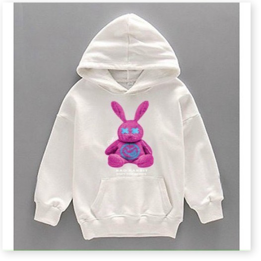 ÁO KHOÁC HOODIE CHÚ THỎ CƯNG CHUI ĐẦU PHONG CÁCH XÌ TEEN