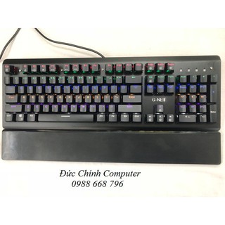 Bàn phím cơ học rgb gnet lk718 chống nước