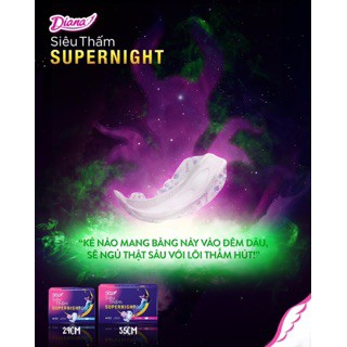 Băng vệ sinh Diana siêu thấm Super night 29cm (4 miếng/gói).