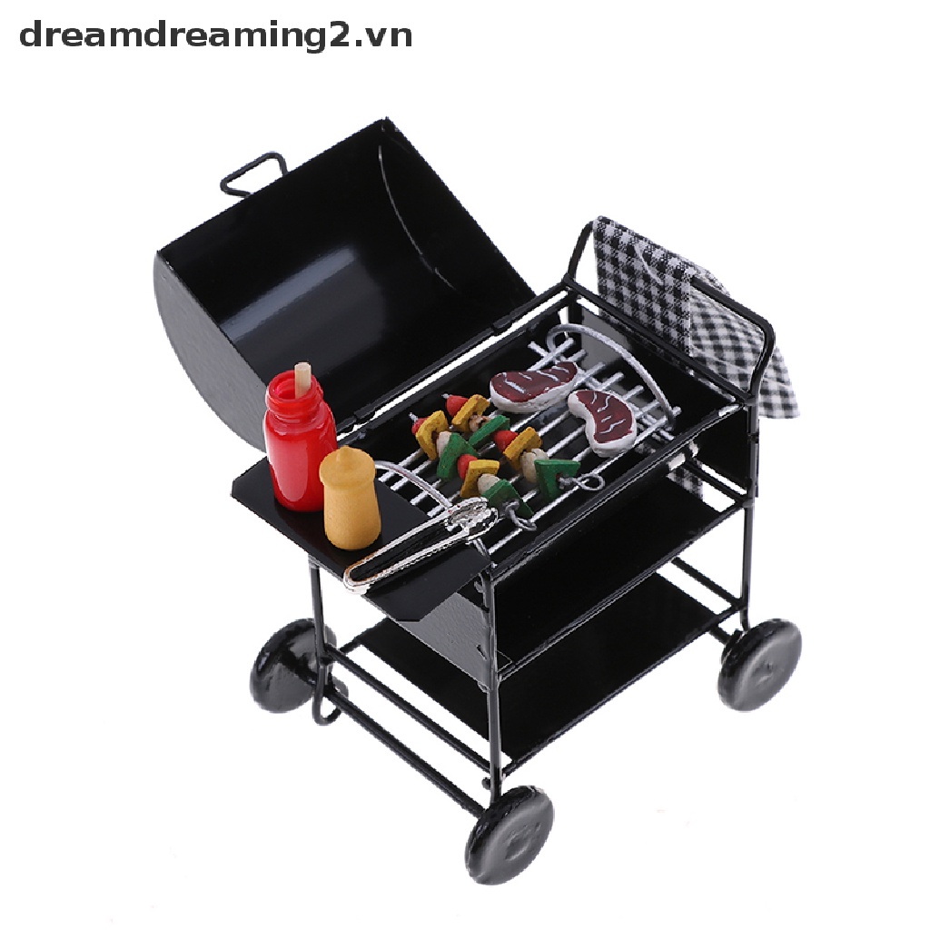Mô hình lò nướng thức ăn mini dễ thương cho nhà búp bê