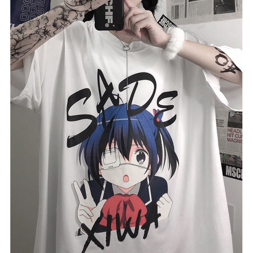 ÁO THUN, ÁO PHÔNG TAY LỠ UNISEX FORM RỘNG OVERSIZE ANIME M74