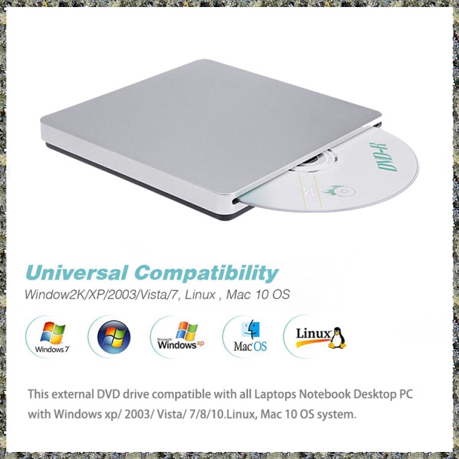 Ổ đĩa CD DVD kết nối USB cho Apple MacBook Air Pro