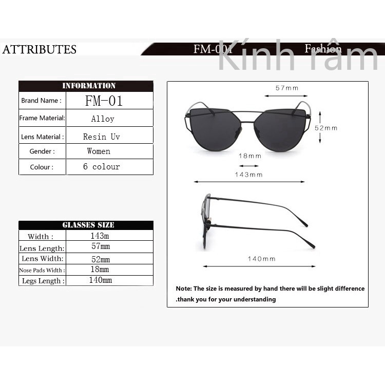 Kính Mát Gọng Kim Loại Kiểu Mắt Mèo Theo Phong Cách Vintage