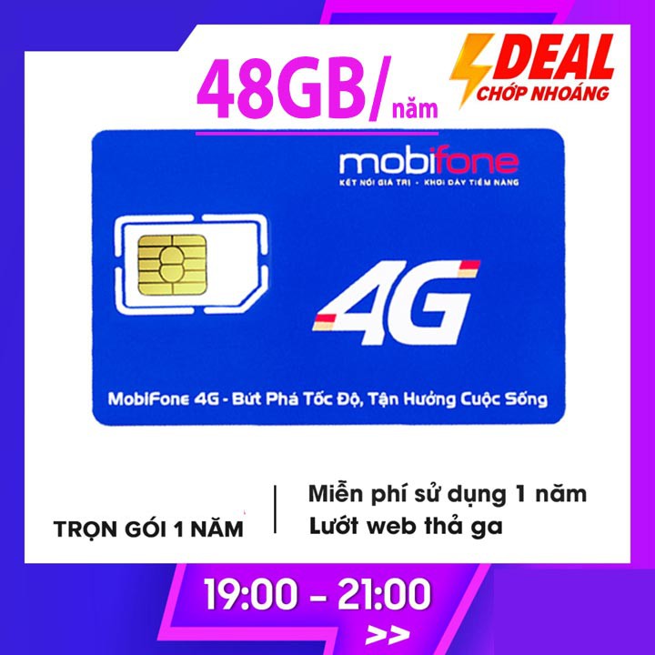 Sim Mạng Bảo Hành Trọn Gói 12 Tháng - Sim Mobifone Dùng Internet Free