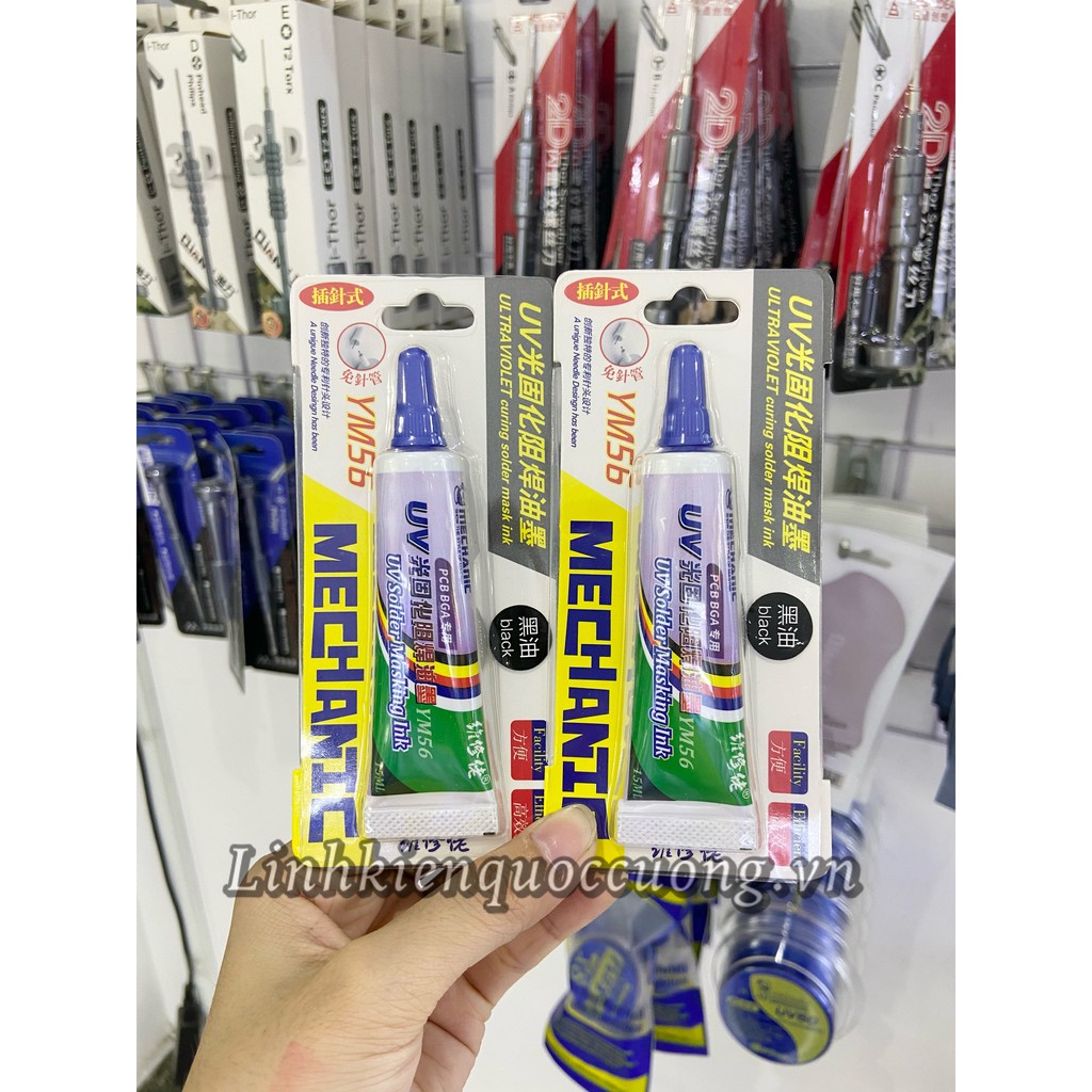 Keo đen làm main Mechanic UV-YM56 (Keo chống chạm)