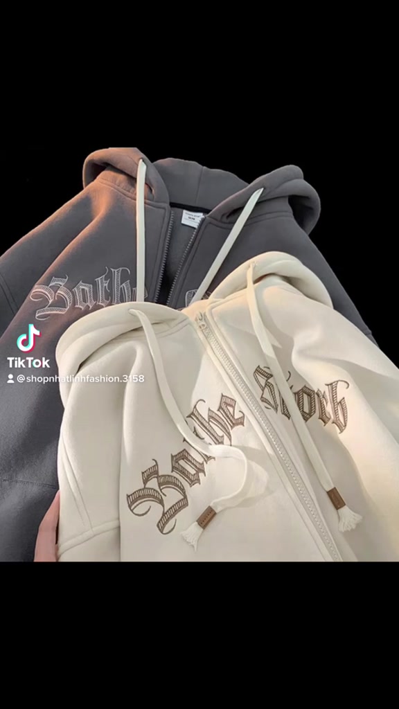 Áo hoodie nam nữ, áo sweater form rộng chất nỉ bông 2 lớp dày đẹp in chữ Ntn | BigBuy360 - bigbuy360.vn