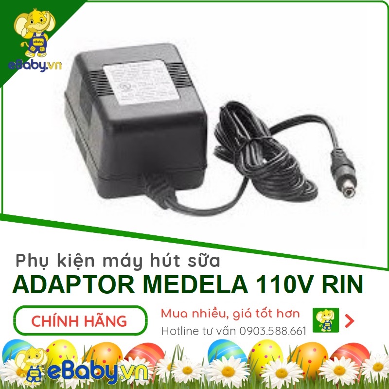 Củ sạc nguồn Medela Pump 220V mới - Hàng RIN CHÍNH HÃNG - THAY THẾ - Adaptor 9v dùng Cho Máy Hút Sữa Medela Pump các đời