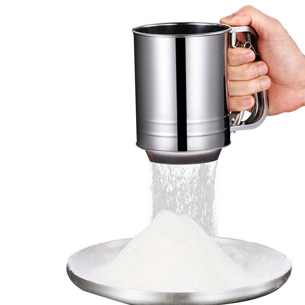 AUGUSTINA Dụng Cụ Rây Bột Làm Bánh Bằng Thép Không Gỉ