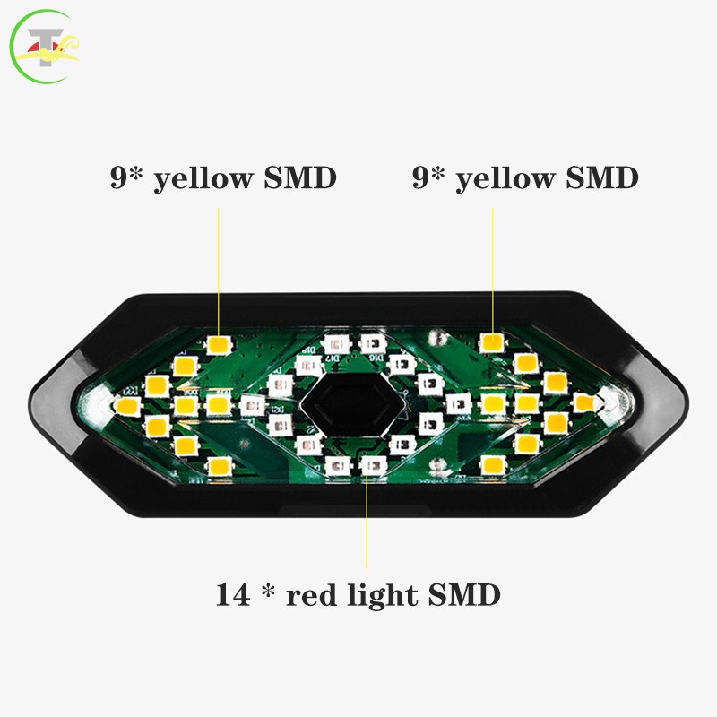 Đèn Led Tín Hiệu Cảnh Báo Tg Có Còi Điều Khiển Từ Xa Chống Thấm Nước Có Thể Sạc Lại Bằng Cổng Usb Cho Xe Đạp Leo Núi