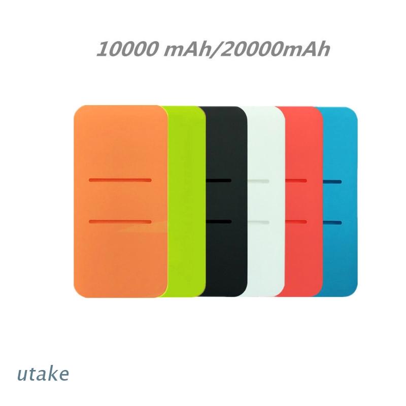 Túi đựng bảo vệ pin sạc dự phòng Xiaomi 2 10000/ 20000mAh 2 cổng USB bằng silicone