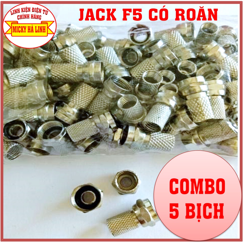 5 BỊCH JACK F5 VẶN CÓ ROĂN (BỊCH 100 CON), RẮC VẶN F5, RẮC VẶN CÁP