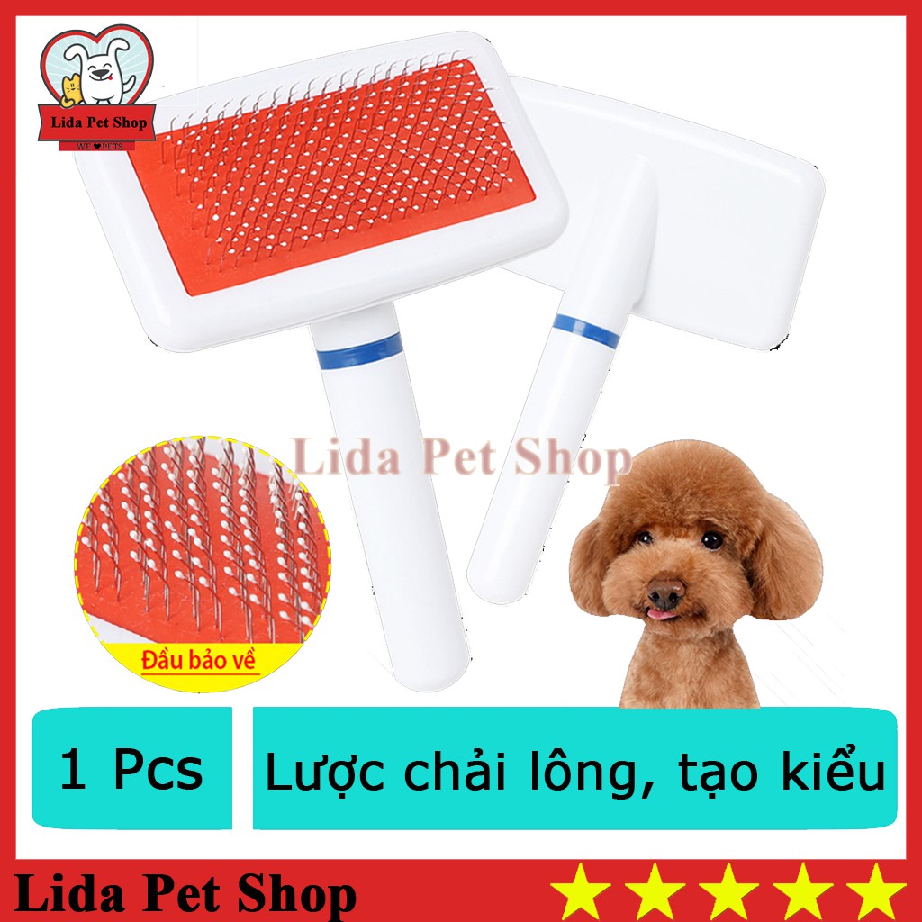 Lược chải lông cho chó mèo - Lược chải bông lông - Lida Pet Shop