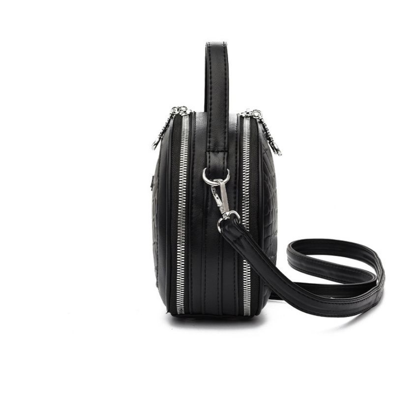 Túi giỏ xách đeo chéo, đeo vai, xách tay hình tròn thời trang nữ chất liệu da PU siêu đẹp phù hợp đi làm, đi tiệc TX057